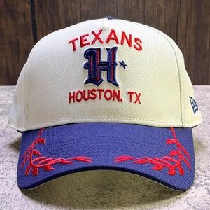 New Era 9Forty NFL Houston Texans Wheat Leaf Visor SnapBack Curved Brim Cap